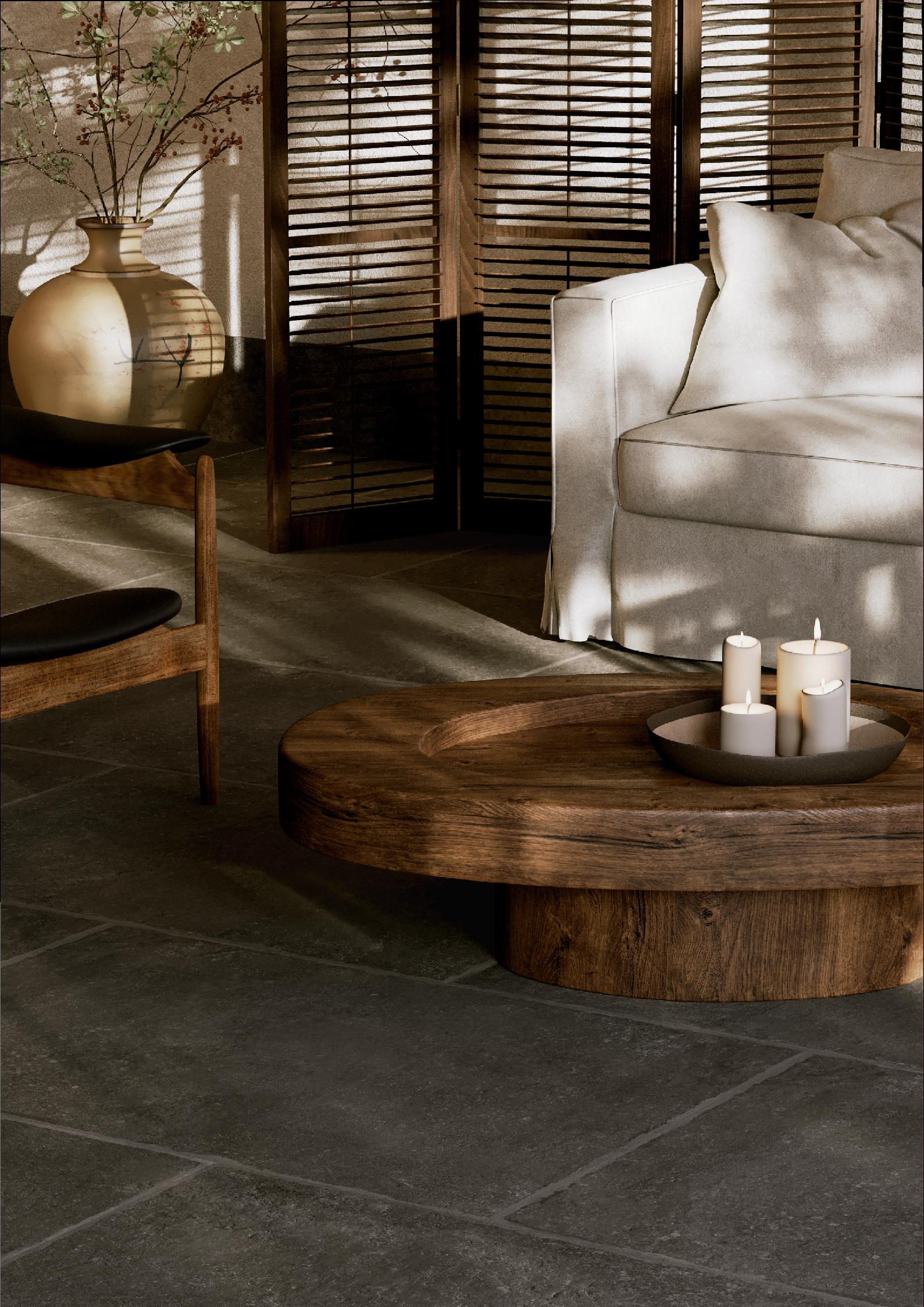 Interieur met Chateau Noir SPC vloer